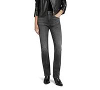 5-Pocket-Jeans G-STAR "Strace Straight Jeans", Damen, Gr. 32, Länge 34, worn in schwarz moon, Obermaterial: 98% Baumwolle, 2% Elasthan, Jeans 5-Pocket-Jeans (39755624-32) worn in schwarz moon