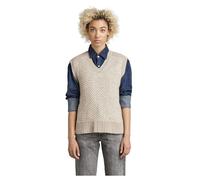 G-STAR RAW Damen Structure Loose Knitted Pullunder, Beige (Brown Rice D22405-C928-D309), XXS