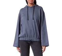 G-STAR RAW Damen Text Print Hooded Loose Sweatshirt, Blau (fantem Blue D22094-D163-863), L