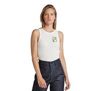 G-STAR RAW Damen Waffle Slim Tanktop