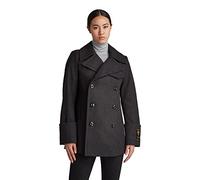 G-star Wool Mid Peacoat Coat Schwarz S Frau (Herstellerartikelnummer: D20563-B965-9119-S)