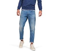 G-STAR RAW Herren Jeans 3301 Straight Tapered, Blau (Worn In Azure B631-A795), 35W / 38L