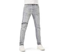 G-STAR RAW Herren 5620 3D Zip Knee Skinny Jeans, Grau (Vintage oreon Grey Destroyed D01252-A634-C296), 32W / 34L