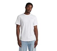 G-STAR RAW Herren Back gr lash r t T-Shirts, Weiß (white D24431-C372-110), S