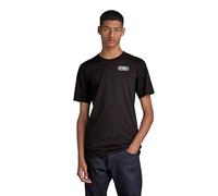 G-Star RAW Herren Back Graphic Slim T-Shirt, Schwarz (dk Black D23906-336-6484), XL