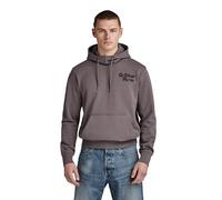 Hoodie G-STAR RAW "Back print hdd sw" Gr. S, braun (rabbit) Herren Sweatshirts (15360018-S)