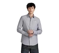 G-Star RAW Herren Bristum 2.0 Slim Hemd, Mehrfarben (Correct Grey/White Oxford D23553-C895-C760), S