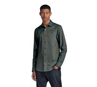 G-Star RAW Herren Bristum 2.0 Slim Hemd, Mehrfarben (Galaxy Fisher/Tobacco Oxford D23553-C895-G099), S