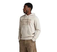 G-Star RAW Herren Distressed Originals Hooded Sweatshirt, Beige (Whitebait D24414-D562-1603), S