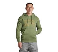 G-Star RAW Herren Distressed Originals Hooded Sweatshirt, Grün (sage D24414-D562-724), XS