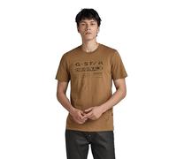 G-Star RAW Herren Distressed Originals Slim T-Shirt, Braun (dk Fawn D24420-336-7172), S