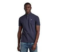 Poloshirt G-STAR RAW "Dunda Polo" Gr. XXL (60/62), blau (marine) Herren Shirts Kurzarm Logostickerei auf der Brust (21546919-XXL)
