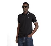 Slim Fit Poloshirt mit verlängerter Rückseite Modell 'Dunda' XS men Black