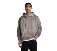 G-Star RAW Herren Garment Dyed Loose Hoodie, Grau (Elephant Skin gd D24219-D249-G107), S
