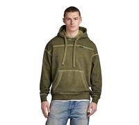 G-Star RAW Herren Garment Dyed Loose Hoodie, Grün (Dark Olive gd D24219-D249-C793), M