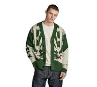 G-Star RAW Herren Holiday Loose Knitted Cardigan, Grün (deep nuri Green D24227-D514-8887), L