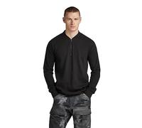 G-Star RAW Herren Jirgi Half Zip Tweeter Slim ls, Schwarz (dk Black D23512-D271-6484), S