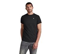 G-Star T-Shirt Lash – Herren Regular-Fit, 100% Baumwolle, mit kleinem Logo – Schwarz L (52/54)