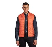 G-STAR RAW Herren Lightweight Quilted Weste, Orange (Acid orange D18972-B958-B214), S