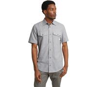 G-STAR RAW Men's Shirts Marine Slim Shirt, Mehrfarben (correct winter grey/ecru D19751-D123-G301), S