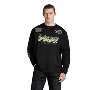 G-Star RAW Herren Moto Boxy Graphic T-Shirt, Schwarz (dk Black D23878-C336-6484), XL