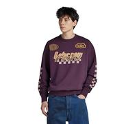 G-Star RAW Herren Moto Sport Graphic Loose Sweatshirt, Purpur (lt Maze D23895-B782-8880), M