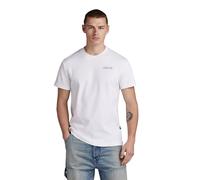 G-Star RAW Herren Multi Graphic T-Shirt, Weiß (White D23897-C812-110), M