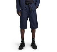 G-Star RAW Herren Pleated Chino Belt Shorts, Blau (Salute D24312-D517-C742), 35
