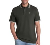 G-STAR RAW Herren Poloshirt, gestreift, Khaki, Dunkelbraun