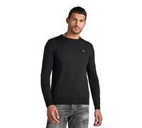 G-STAR RAW Herren Premium Basic Knitted Sweater, Schwarz (dk Black D18244-B692-6484), S