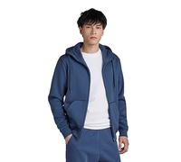 Sweatshirt G-STAR "Sweatjacke Premium core hdd zip sw l\s", Herren, Gr. M, blau (blau (rank blau)), Obermaterial: 55% Baumwolle CO. 45% Polyester PES., Sweatshirts Sweatshirt (49544060-M) blau (rank b