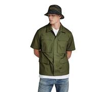 G-STAR RAW Herren R-3N Slim Overshirt Allover, Grün (shadow olive D24290-D387-B230), S