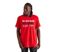 G-STAR RAW Herren Raw Graphic Slim T-Shirt, Acid Red, Mittel