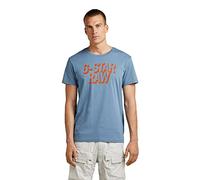 G-STAR RAW Herren Retro Shadow Graphic T-Shirt, Blau (Azul D22210-C506-2182), S