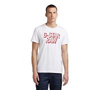 G-STAR RAW Herren Retro Shadow Graphic T-Shirt, Weiß (White D22210-C506-110), S
