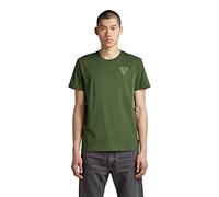G-STAR RAW Herren Shield Chest High Density T-Shirt, Grün (dk nuri Green D22386-336-3476), XS