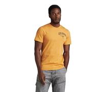 G-Star RAW Herren Skeleton Dog Chest Graphic Slim T-Shirt, Orange (golden Nugget D24424-C372-G281), M
