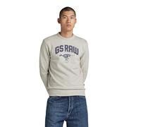 G-Star RAW Herren Skeleton Dog Graphic Sweatshirt, Mehrfarben (Milk Htr D24413-D562-971), XXL