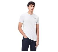 T-Shirt G-STAR "Slim Base", Herren, Gr. XL, weiß, Obermaterial: 95% Baumwolle, 5% Elasthan, unifarben, slim fit, Rundhals, Shirts (60275364-XL) weiß