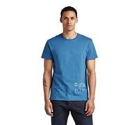 G-STAR RAW Herren Stencil Front Back Graphic T-Shirt, Blau (Retro Blue D22382-C336-937), XS