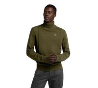 G-Star RAW Herren Structure Turtle Knitted Pullover, Grün (Dark Olive D23937-D447-C744), XL