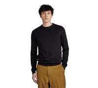 G-Star RAW Herren Table Structure Knitted Pullover, Schwarz (dk Black D23932-D167-6484), L