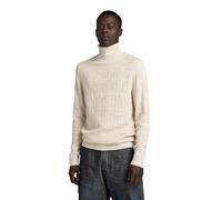 G-Star RAW Herren Table Structure Turtle Knitted Pullover, Beige (Eggnog D23934-D167-G076), L
