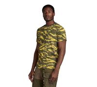 G-Star RAW Herren Tiger Camo T-Shirt, Mehrfarben (dk Lemon Tiger camo D24421-C334-G394), S