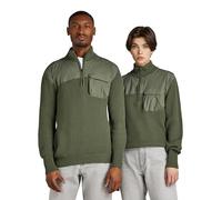 G-STAR RAW Herren Unisex Army Half Zip Strickpullover, Grün (lt Hunter D22084-C868-8165), M