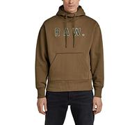 G-STAR RAW Herren Vulcanic RAW Loose Hooded Sweatshirt, Braun (rain Drum D22231-A612-D307), S