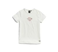 G-Star RAW Mädchen SS23001 t-Shirt ss T-Shirt, Weiß (Buff D24973-01-1358), 8 Jahre