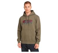 G-STAR RAW Herren Hoodie - Old Skool Logo, Pullover, Kapuze, Bio-Baumwolle Grün S