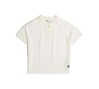 G-STAR RAW Pointelle lt wt polo knit wmn