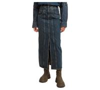 G-STAR Viktoria Moto Long Skirt Dunkelblau 24 worn in indigo gear D25289-D762-G852-24